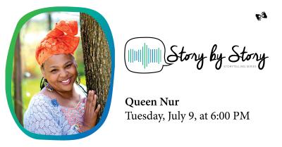 Photo of storyteller Queen Nur